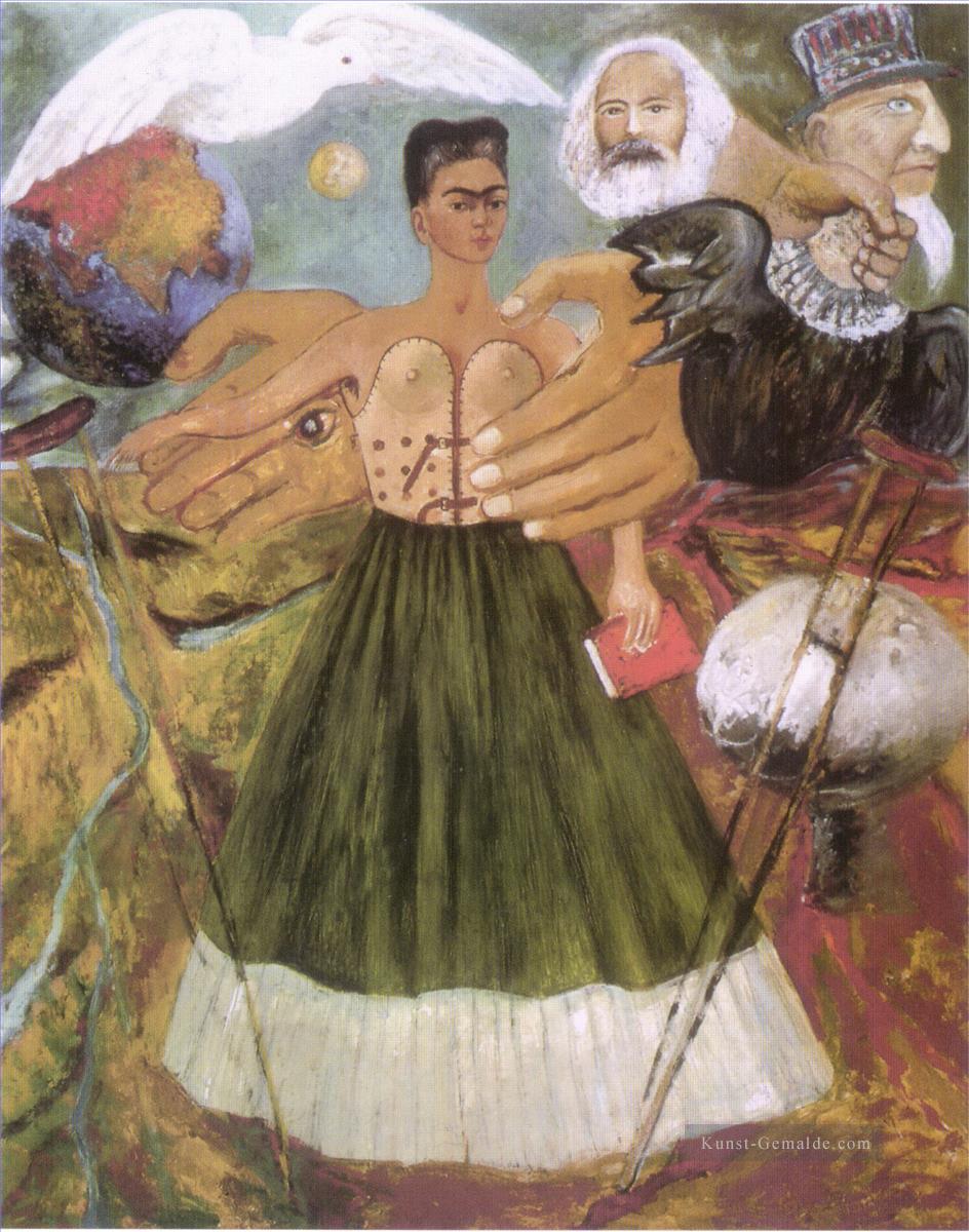 Der Marxismus wird der kranken Feministin Frida Kahlo Gesundheit schenken Ölgemälde
